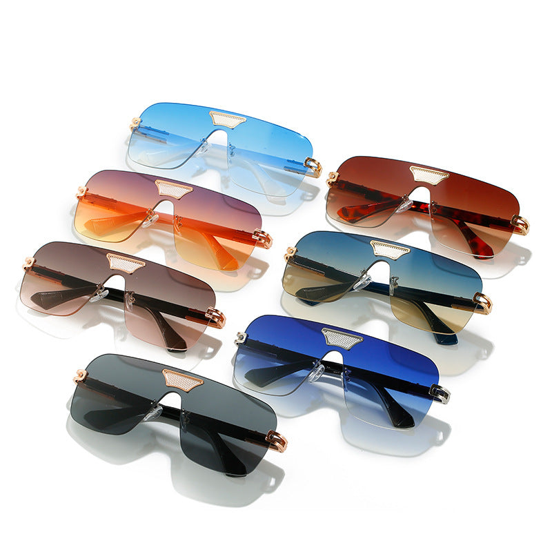 Damen modische Oversized-Sonnenbrille mit speziellem Rahmen und UV-Schutz Brehn