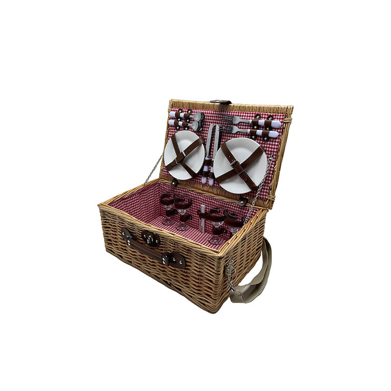 Damen Picknickkorb mit elegantem Geschirrset Brehn
