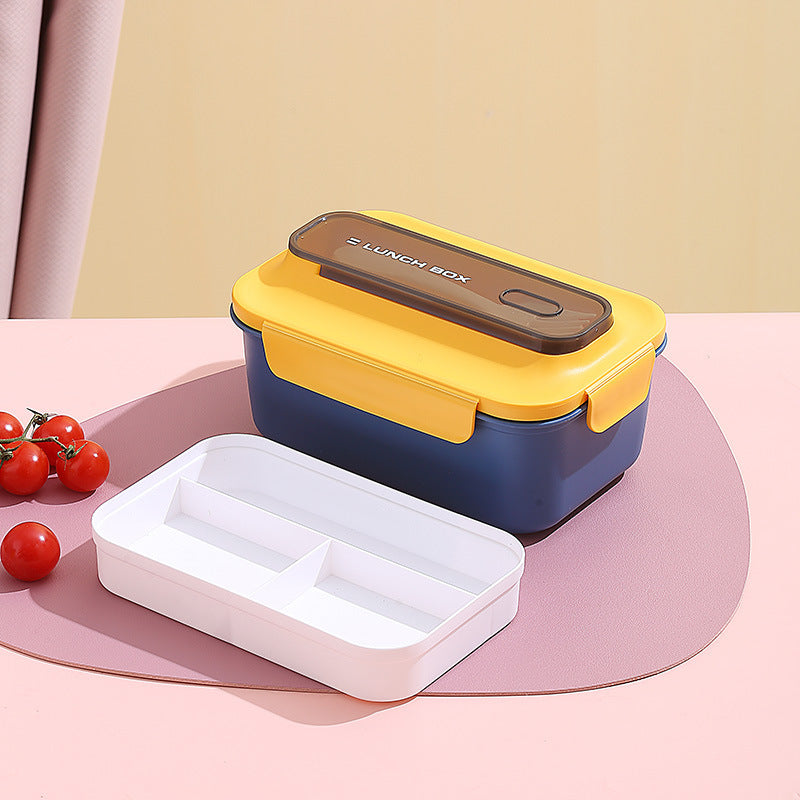 Vielseitige Auslaufsichere Bento Lunchbox mit Eingebautem Besteckset