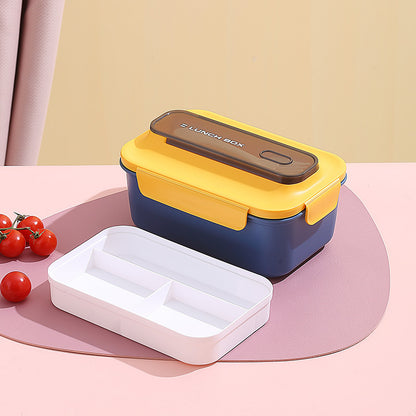 Vielseitige Auslaufsichere Bento Lunchbox mit Eingebautem Besteckset