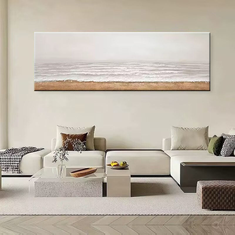 Großes Küsten Sonnenuntergang Leinwand Kunstwerk