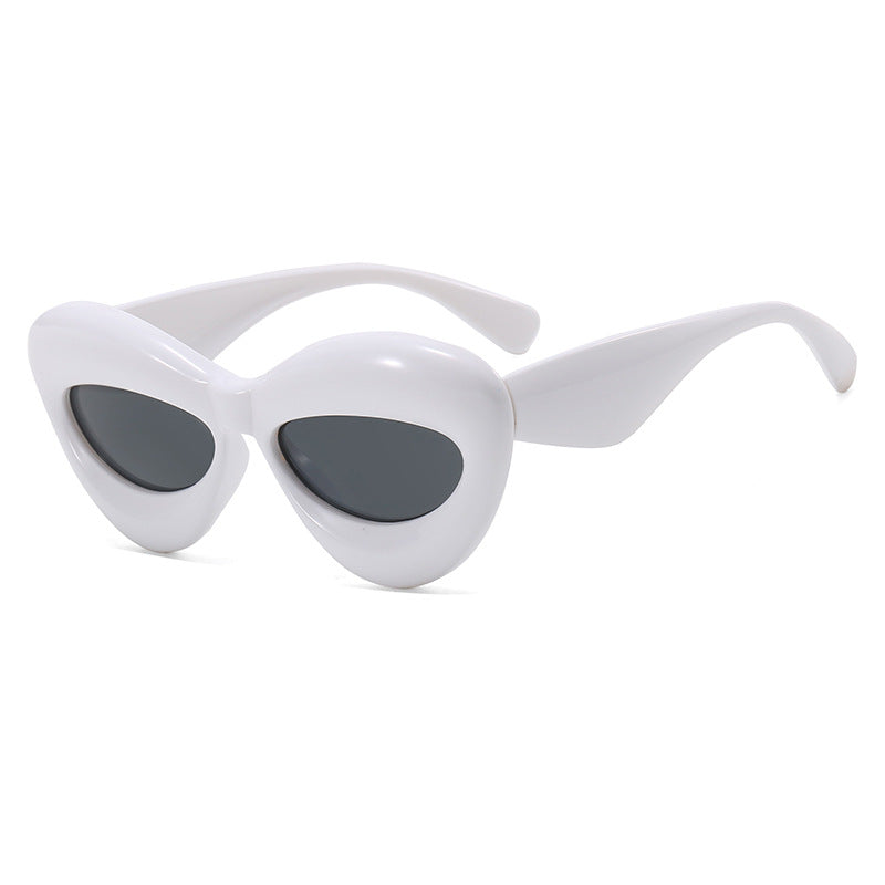 Damen Cat-Eye Sonnenbrille mit innovativem Kunststoffrahmen Brehn