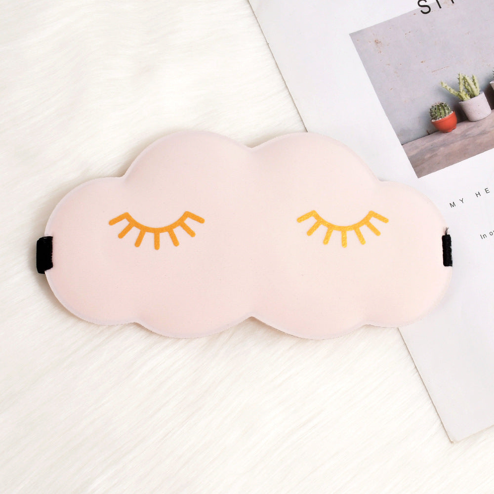 Damen nan niedliche Wolken Schlafmaske aus Memory-Schaum mit ergonomischer Polsterung und verstellbarem Elastikband Brehn