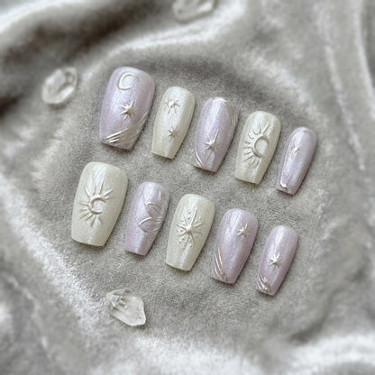 Himmels-Themen Press-On Nagelkunst Set