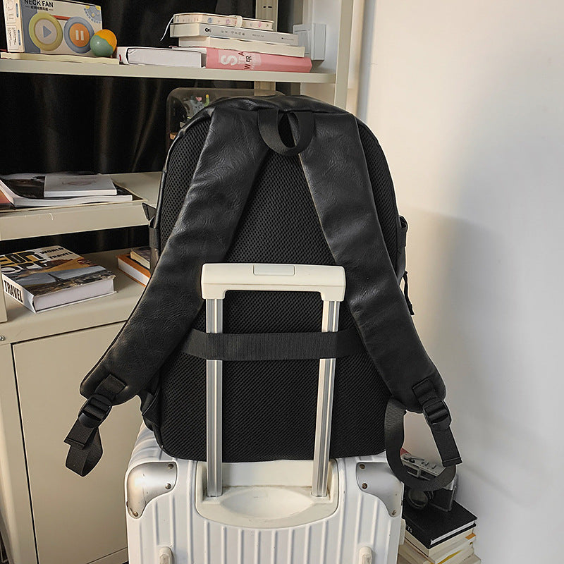 Premium Leder Laptop Rucksack Brehn