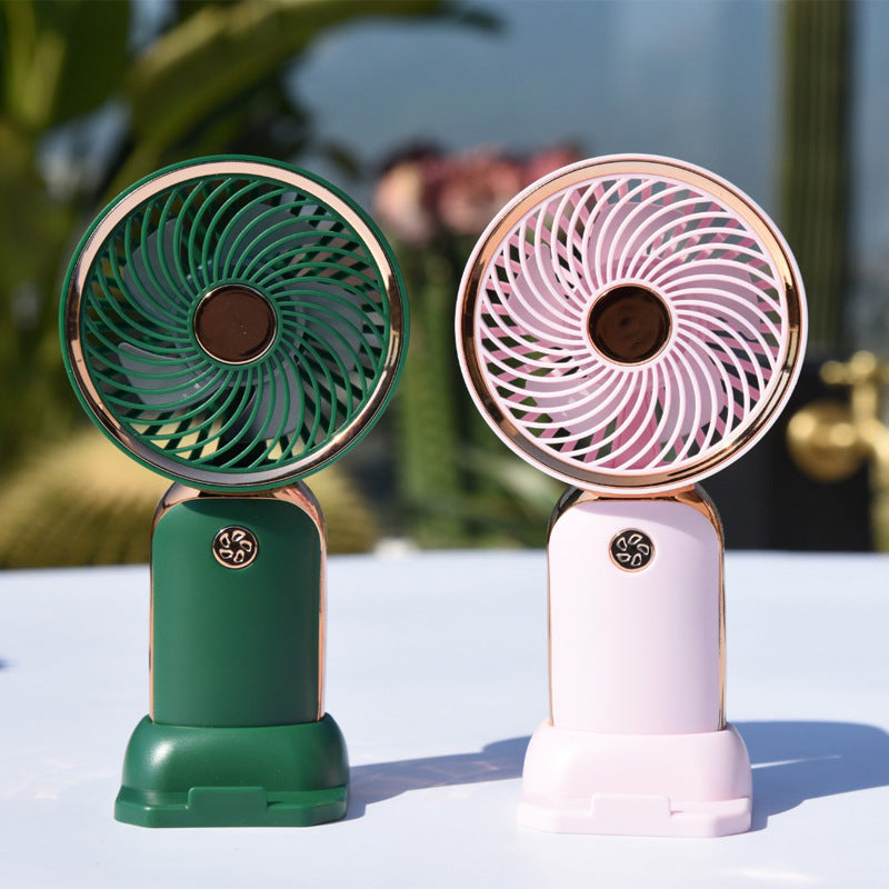 Damen Tragbarer Mini-Ventilator mit innovativem Spiral-Design Brehn