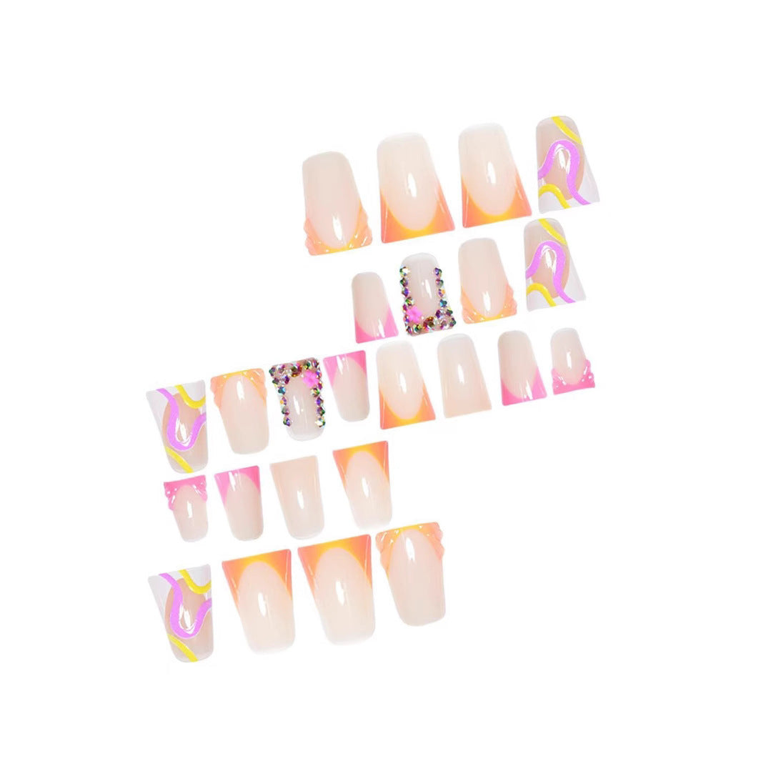 Dekorative Acryl Press-On Nagelverlängerungen für Damen Brehn