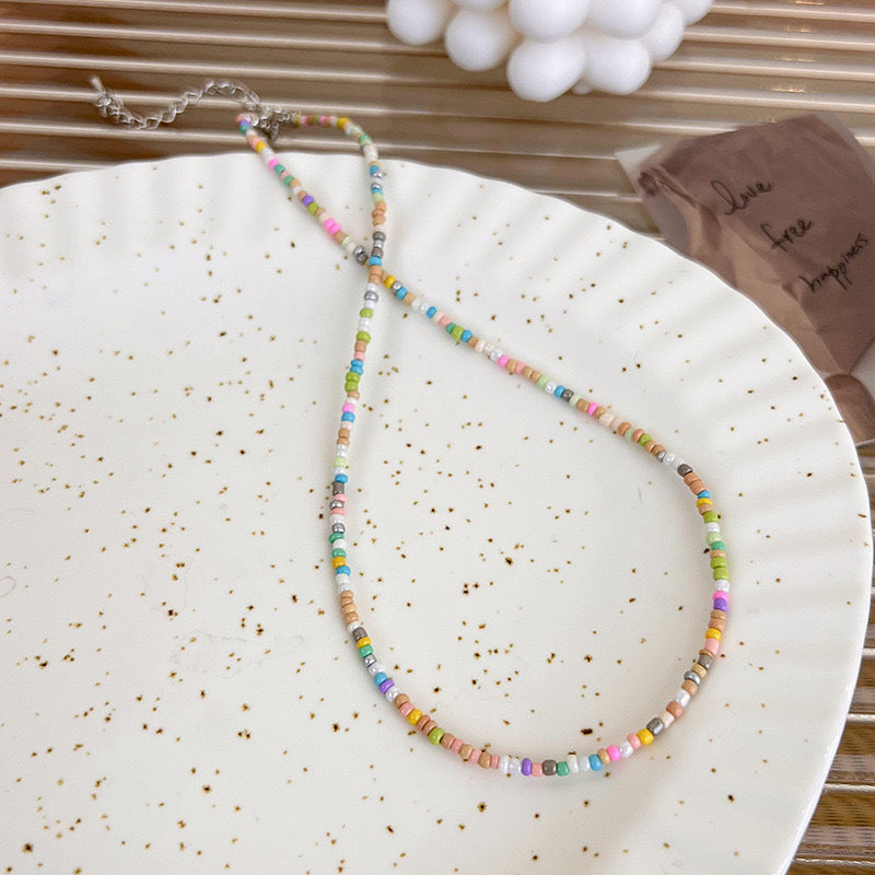 Handgefertigtes Perlen Choker Halsband Brehn