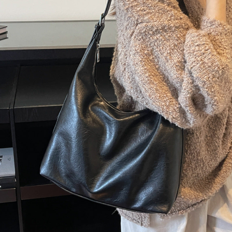 Weiche Leder Schultertasche Brehn