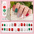Festliches Zuckerstangen-Themen Press-On Nagelset Brehn
