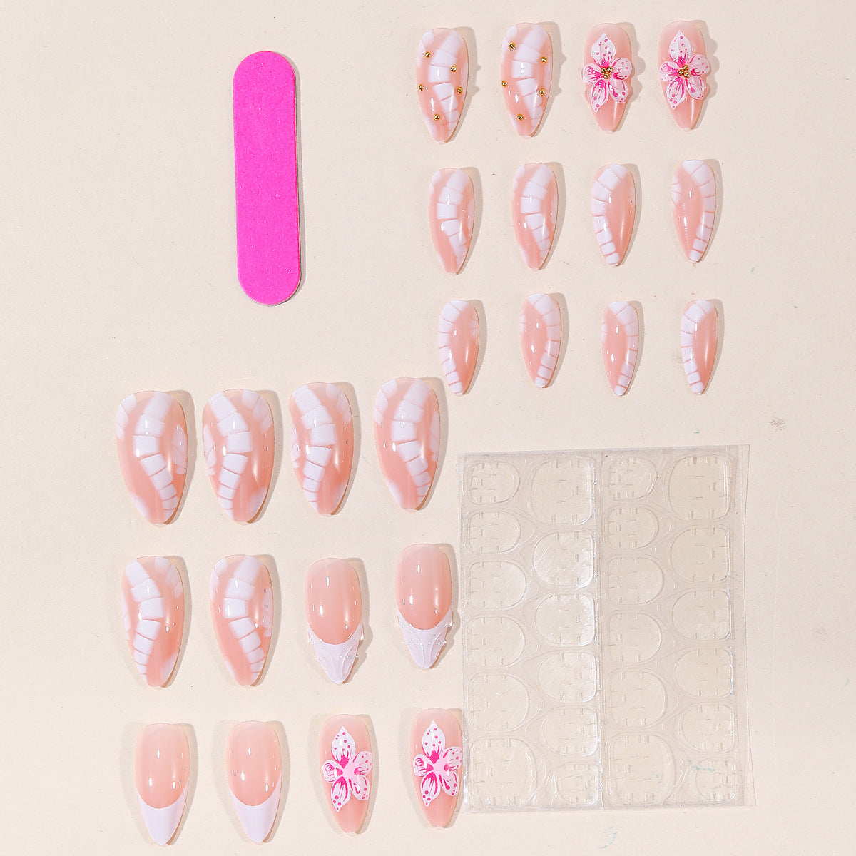 Künstlerisches Blumennagelkunstset Brehn