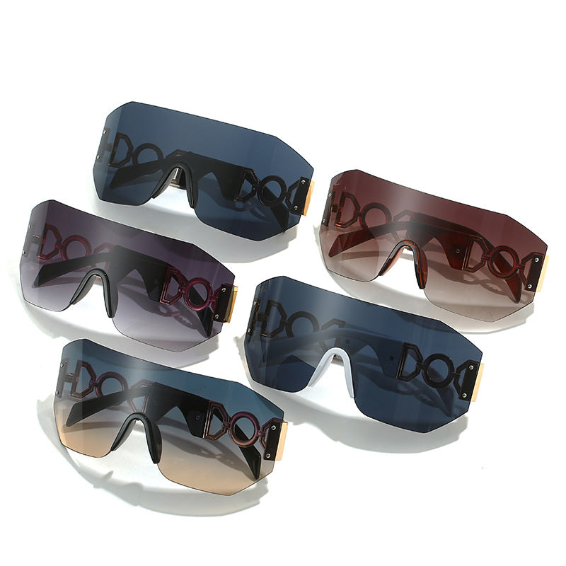 Fashion Statement Breitkrempige Schild Sonnenbrille Brehn