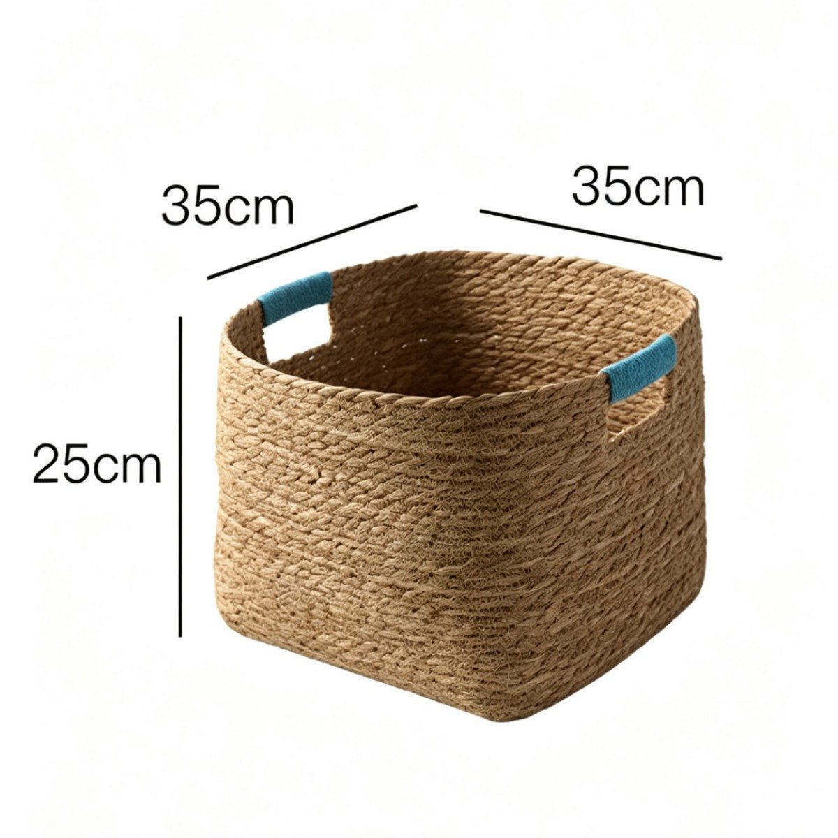 Stylischer Aufbewahrungskorb Aus Geflochtenen Naturfasern Brehn