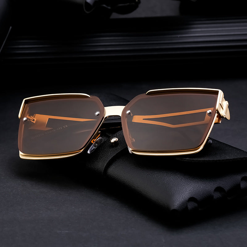 Damen stylische rechteckige Sonnenbrille Brehn