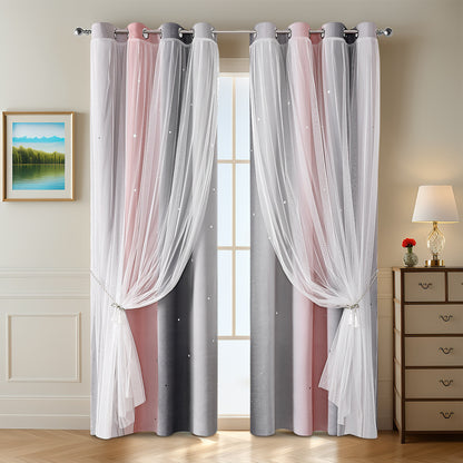 Bunte dekorative transparente Fenster Gardine