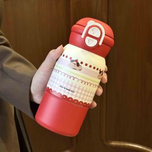 Damen Isoliertrinkflasche mit sicherem Druckverschluss und verspieltem Tiermotiv Brehn