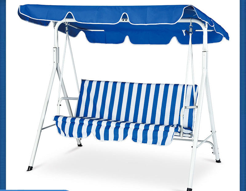 Geräumige Outdoor-Schaukelbank mit verstellbarem Sonnendach Brehn