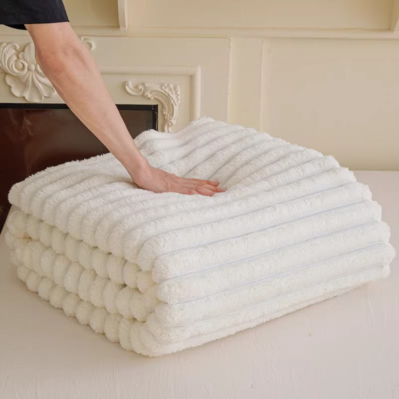 Damen hochwertige Kuscheldecke mit 3D-Struktur Brehn