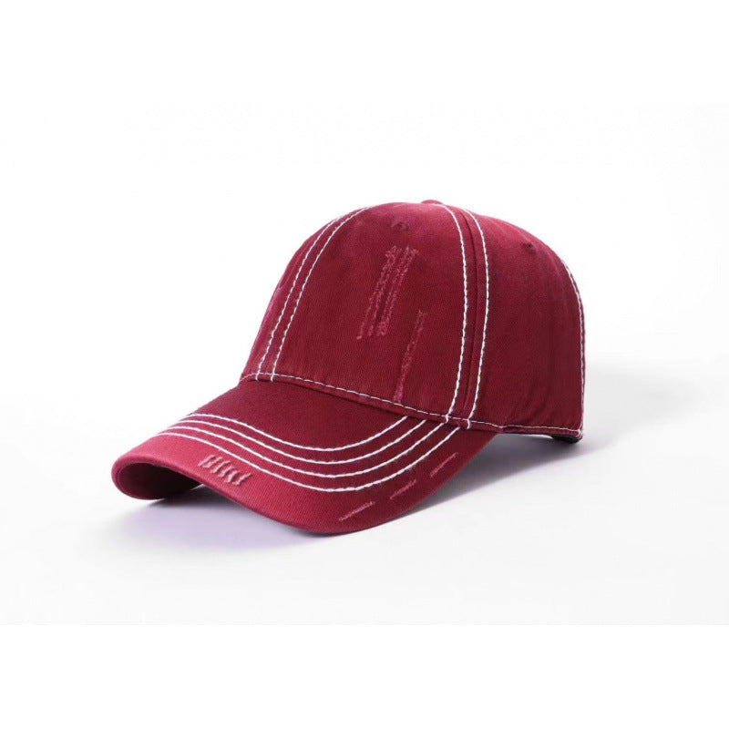 Herren klassische distressed Baumwoll-Baseballmütze Brehn
