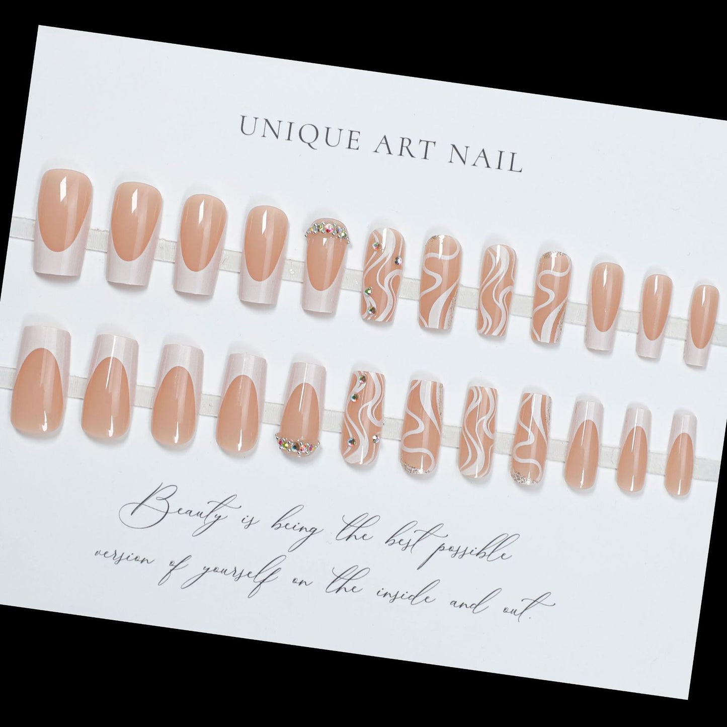Künstlerische Gel-Nagelspitzen-Set Brehn