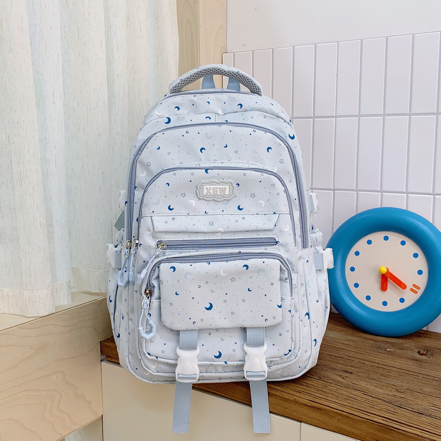Design-verstärkter Multi-Taschen Schulranzen