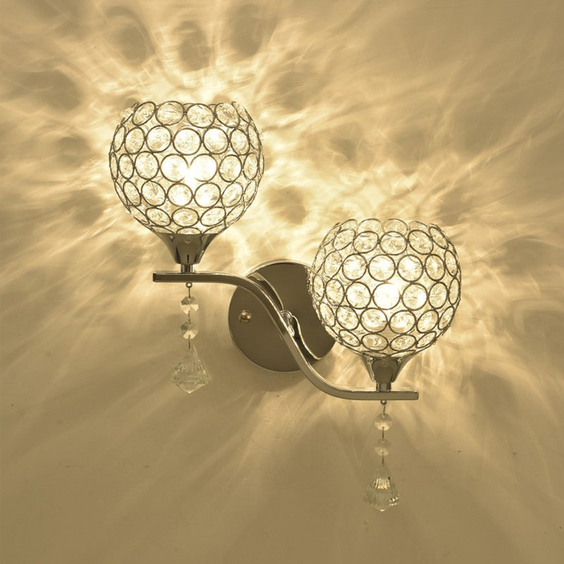 Kristallakzent-Wandlampe