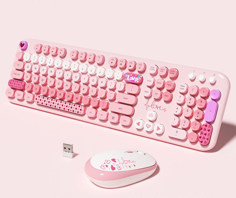 Niedliche Themen Drahtlos Tastatur und Maus Set Brehn