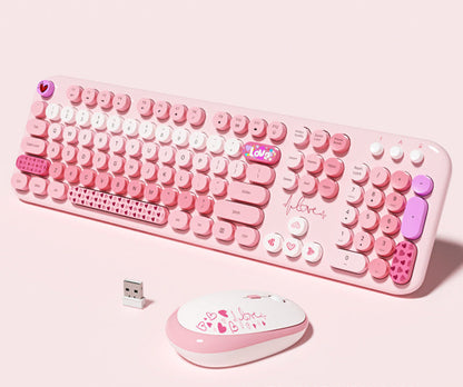 Niedliche Themen Drahtlos Tastatur und Maus Set Brehn