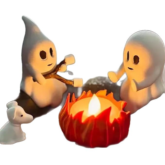 Kreatives Ghost Campfire Figuren Set Brehn