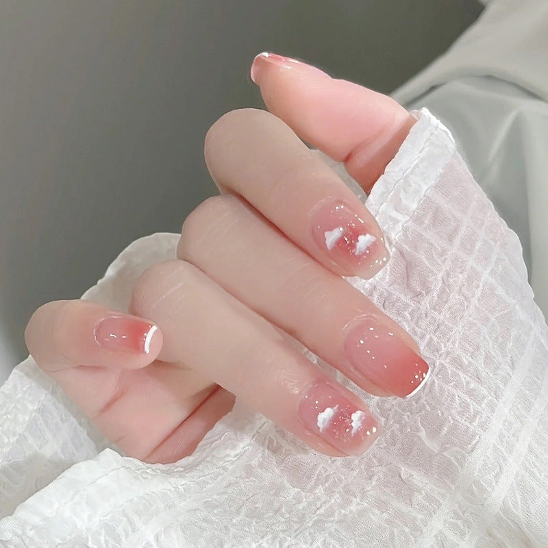 Thematische Nagelkunst Press-On Nägel mit süßen Charakter- und Schleifendesigns Brehn
