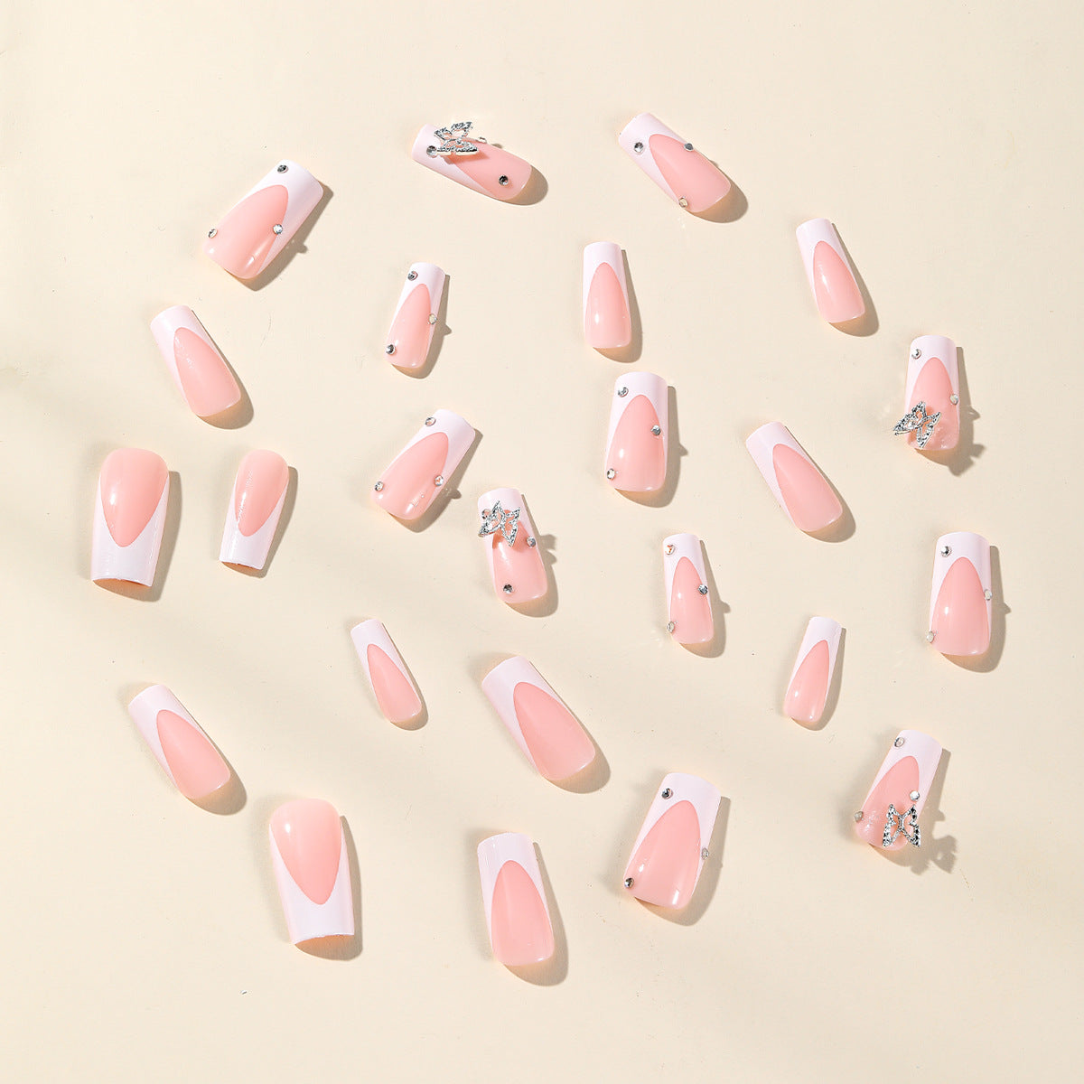 Elegante Stiletto Acryl Nagelkunst Verlängerungen Brehn