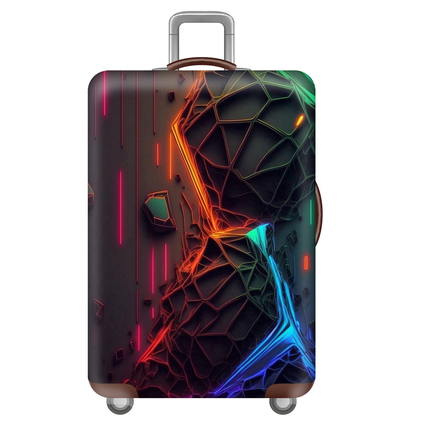 Unisex nan robuster Hartschalen-Trolley mit Polycarbonat-Außenschale und Autoemblem-Motiv Brehn