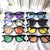Damen modische Retro-Sonnenbrille mit robustem Kunststoffrahmen Brehn