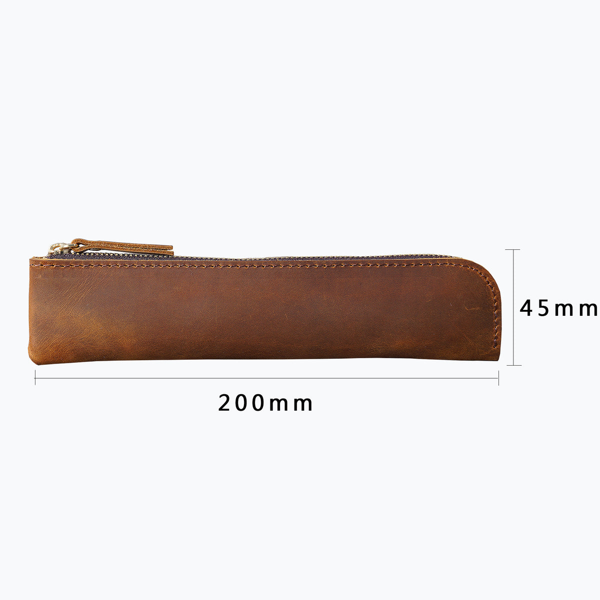 Leder Reißverschluss Bleistiftetui 1790590109