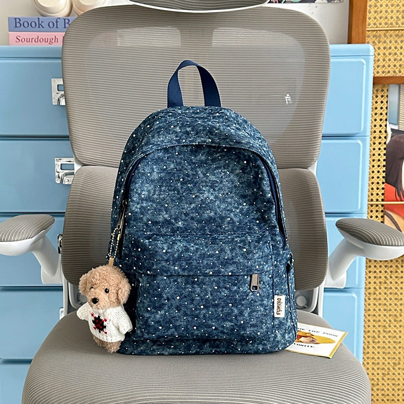 Lässiger leichter Rucksack mit gepunktetem Design Brehn