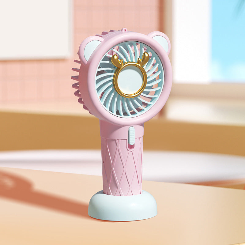 Damen Tragbarer Mini-Kühler Ventilator im Tiermotiv Brehn