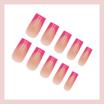 Kunstnagelset mit stilvollem Ombre-Design Brehn