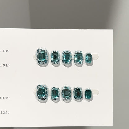 Funkelnde Strass 3D Aufkleber-Nagelkunst