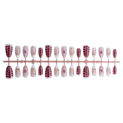 Kunstnagelset mit eleganten Blüten- und Glitzerakzenten Brehn
