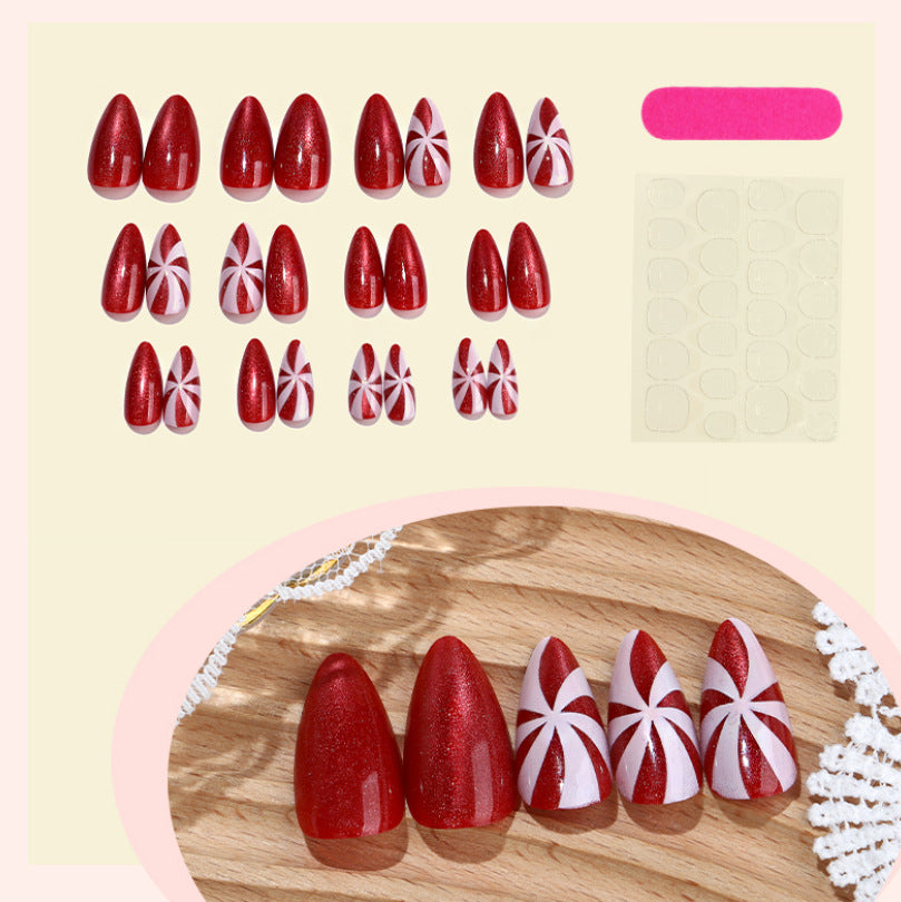 Festliches Glitter-Presse-On-Nägel-Set Brehn
