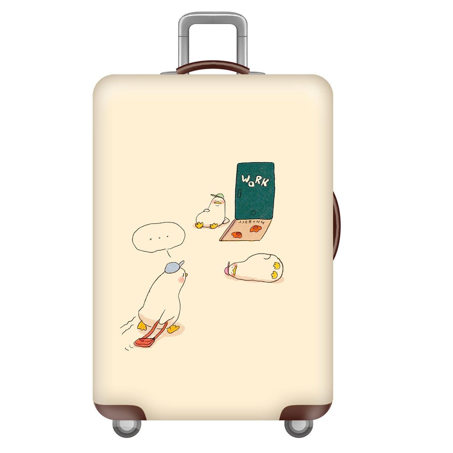 Damen Hartschalenreisekoffer mit kreativem Cartoon-Motiv Brehn