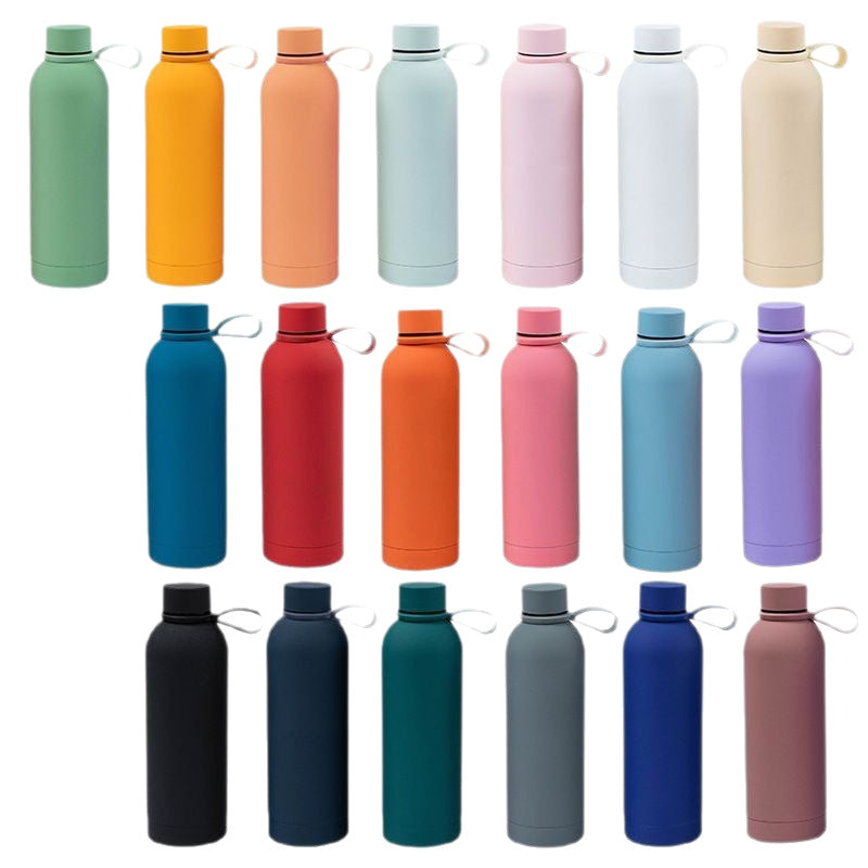 Damen stilvolle Edelstahl-Trinkflasche mit innovativem Verschluss Brehn