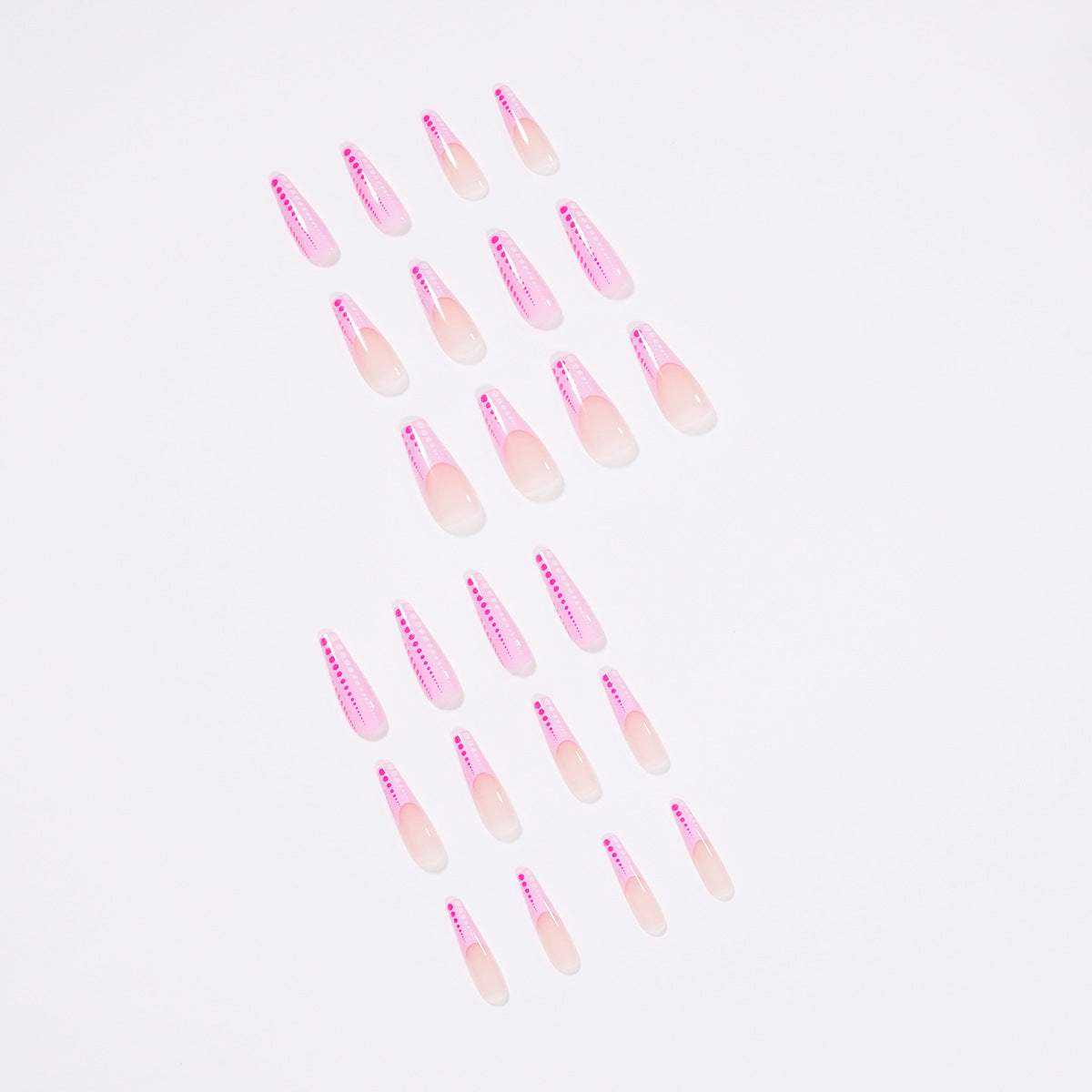 Kunstvolle Nagelkunst mit Gradient- und Punkt-Design Brehn