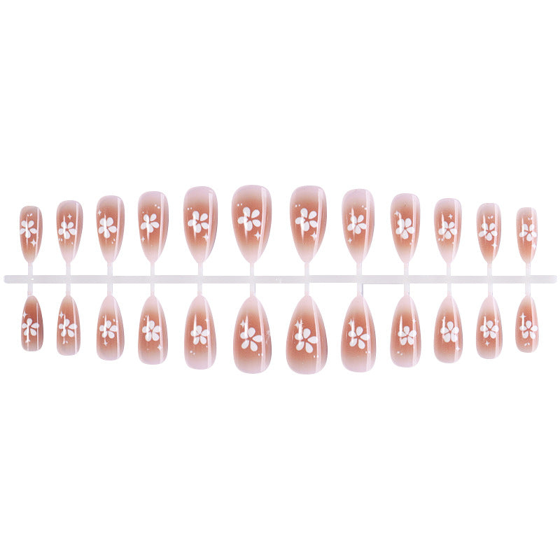 Press-On Nagelkunstset mit floralem Design Brehn