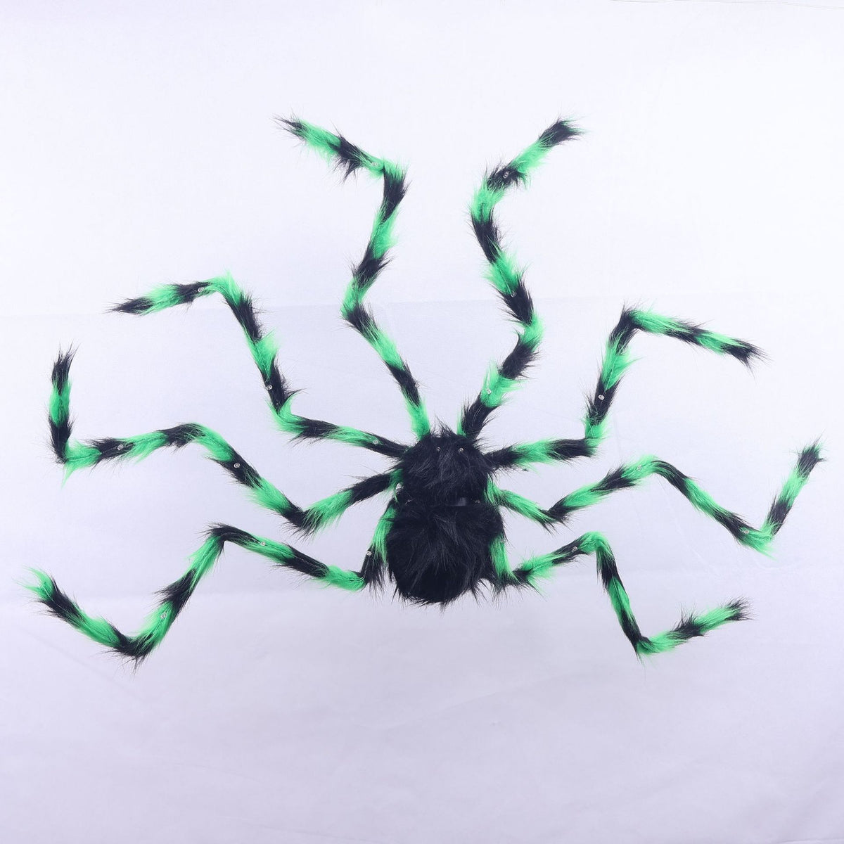Gruselige Halloween Spinnen Dekoration mit LED-Beleuchtung
