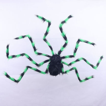 Gruselige Halloween Spinnen Dekoration mit LED-Beleuchtung