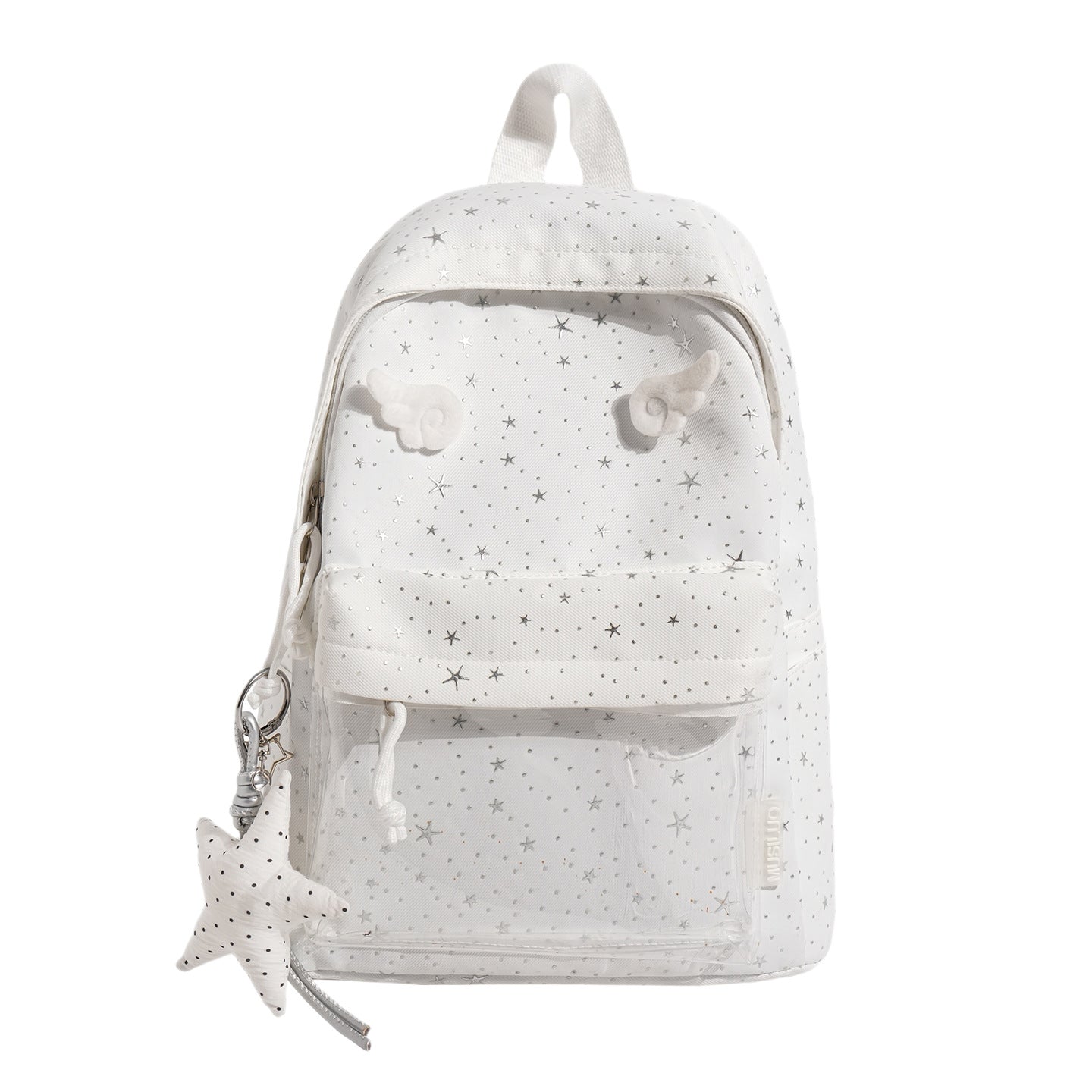 Transparenter Tasche Stern-gedruckter Rucksack Brehn