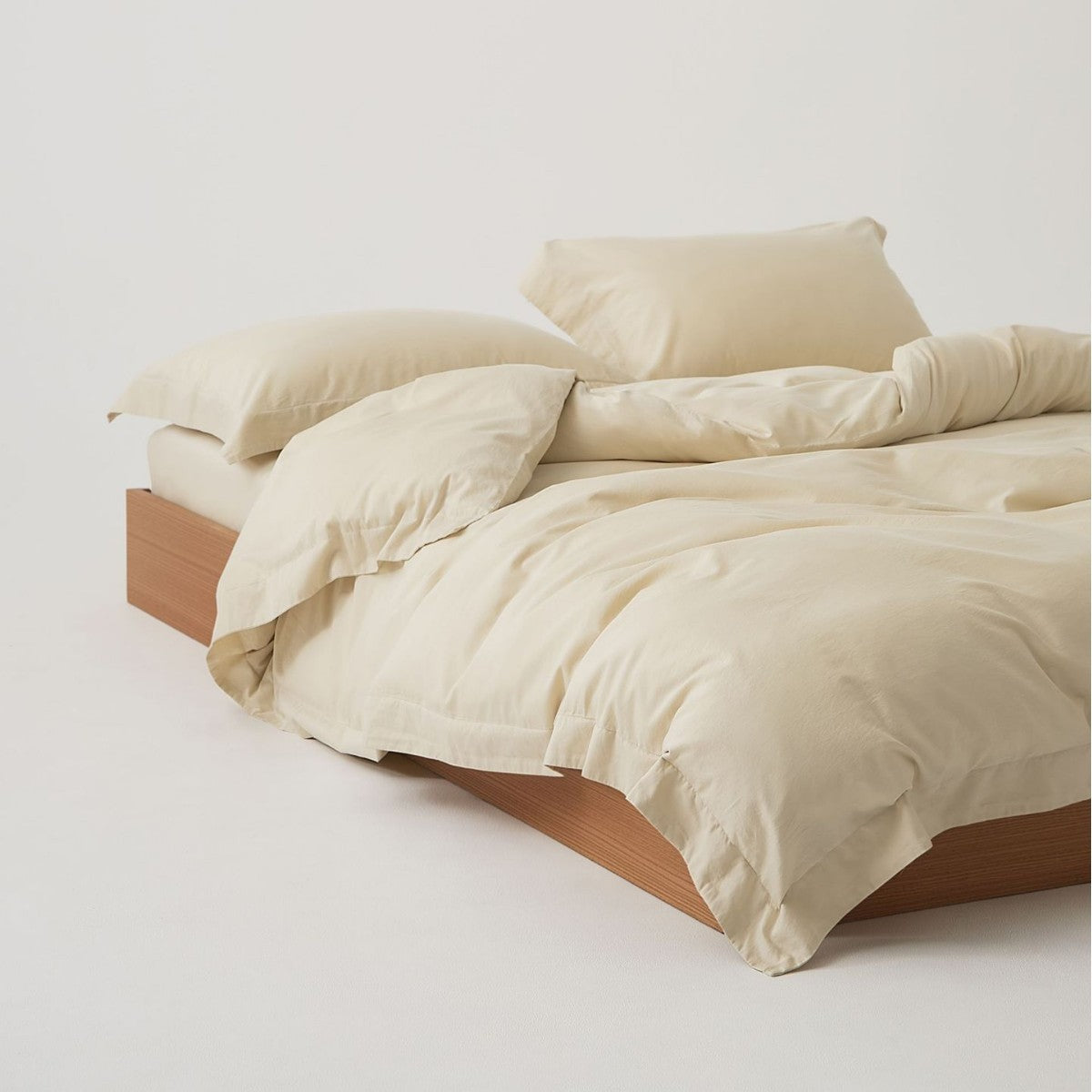 Bürstet Baumwolle Percale Bettbezug mit passendem Kissenbezug und Spannbetttuch