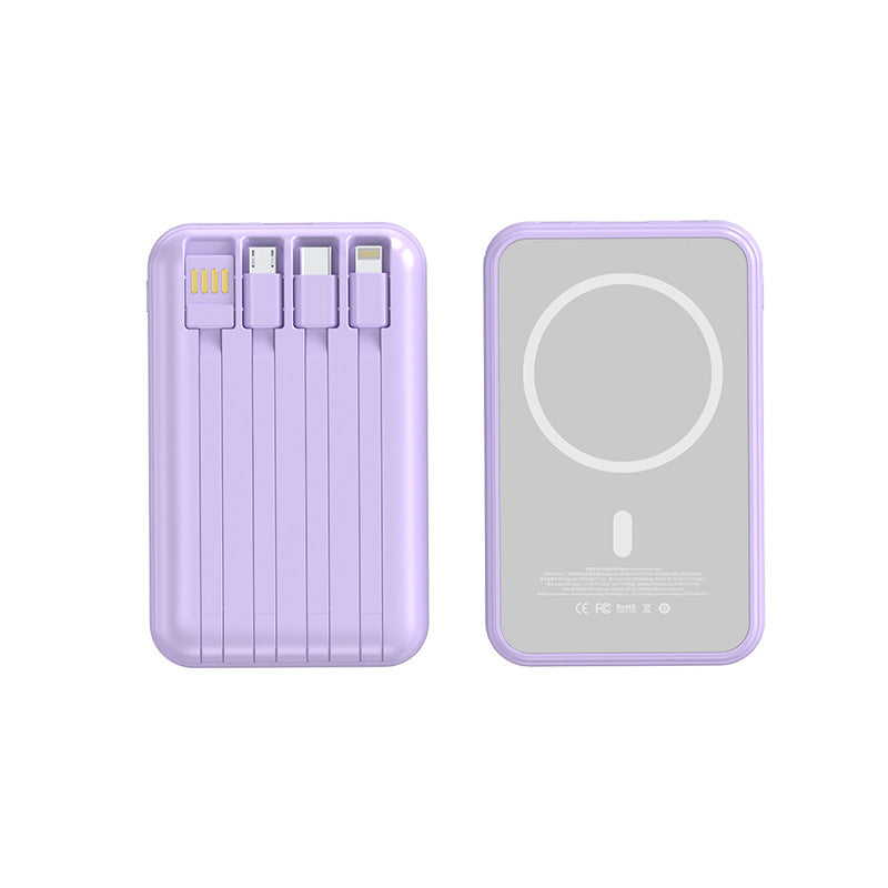 Tragbare Powerbank mit Integrierten Ladekabeln Brehn
