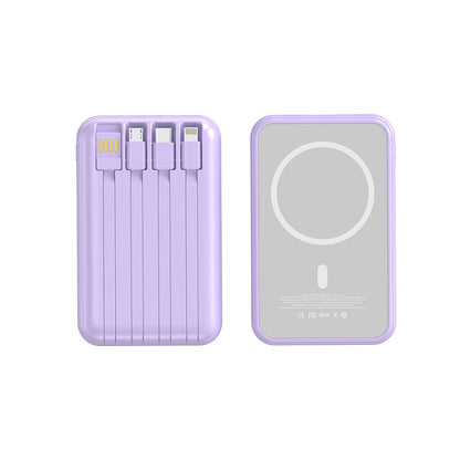 Tragbare Powerbank mit Integrierten Ladekabeln Brehn